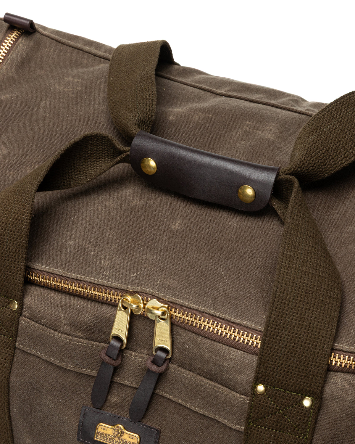 Waxed Canvas Weekender Bag - Field Brown