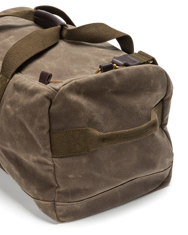 Waxed Canvas Weekender Bag - Field Brown