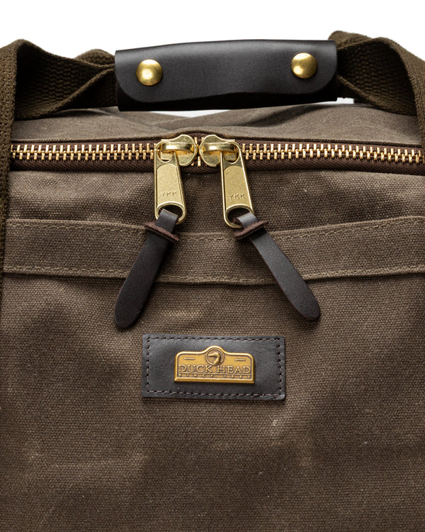 Waxed Canvas Weekender Bag - Field Brown