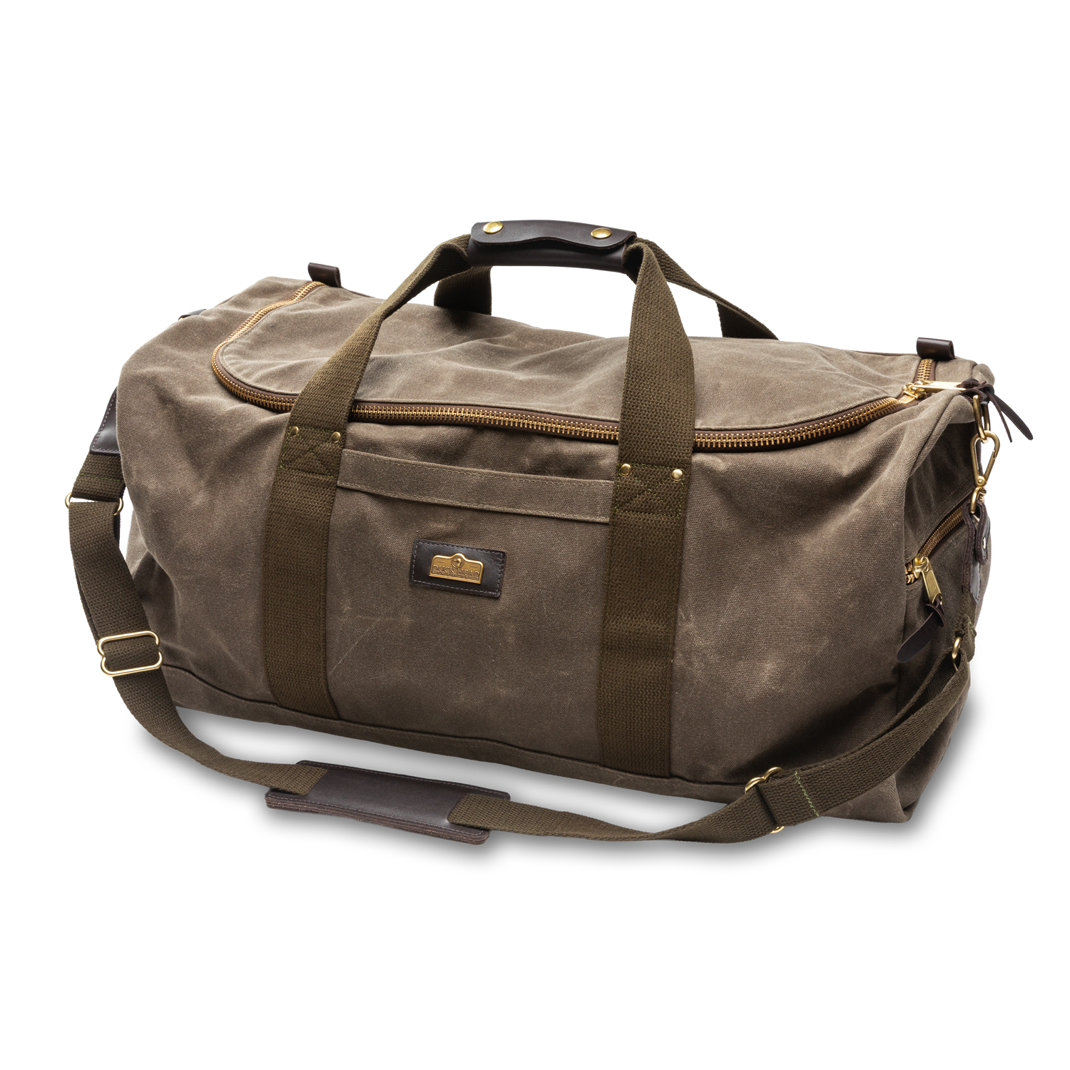 Waxed Canvas Weekender Bag - Field Brown
