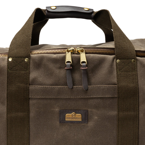 Waxed Canvas Weekender Bag - Field Brown