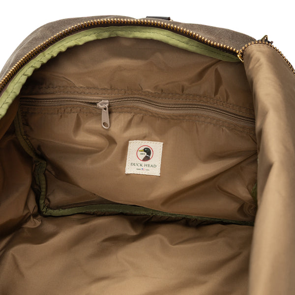 Waxed Canvas Weekender Bag - Field Brown