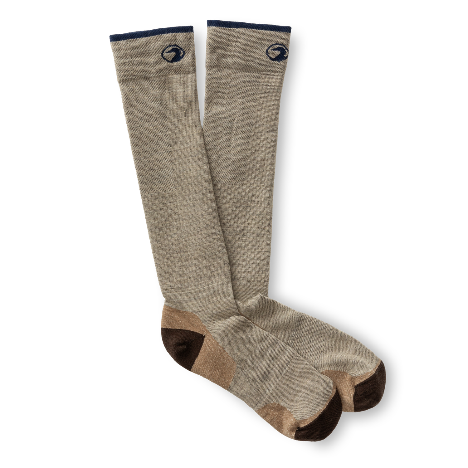 Merino Wool Logo Wader Sock - Khaki