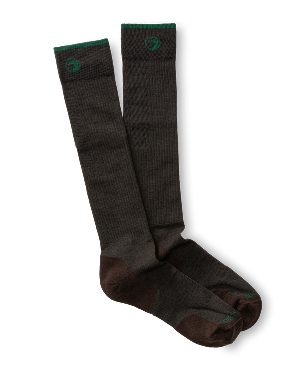 Merino Wool Logo Wader Sock - Chocolate Plum