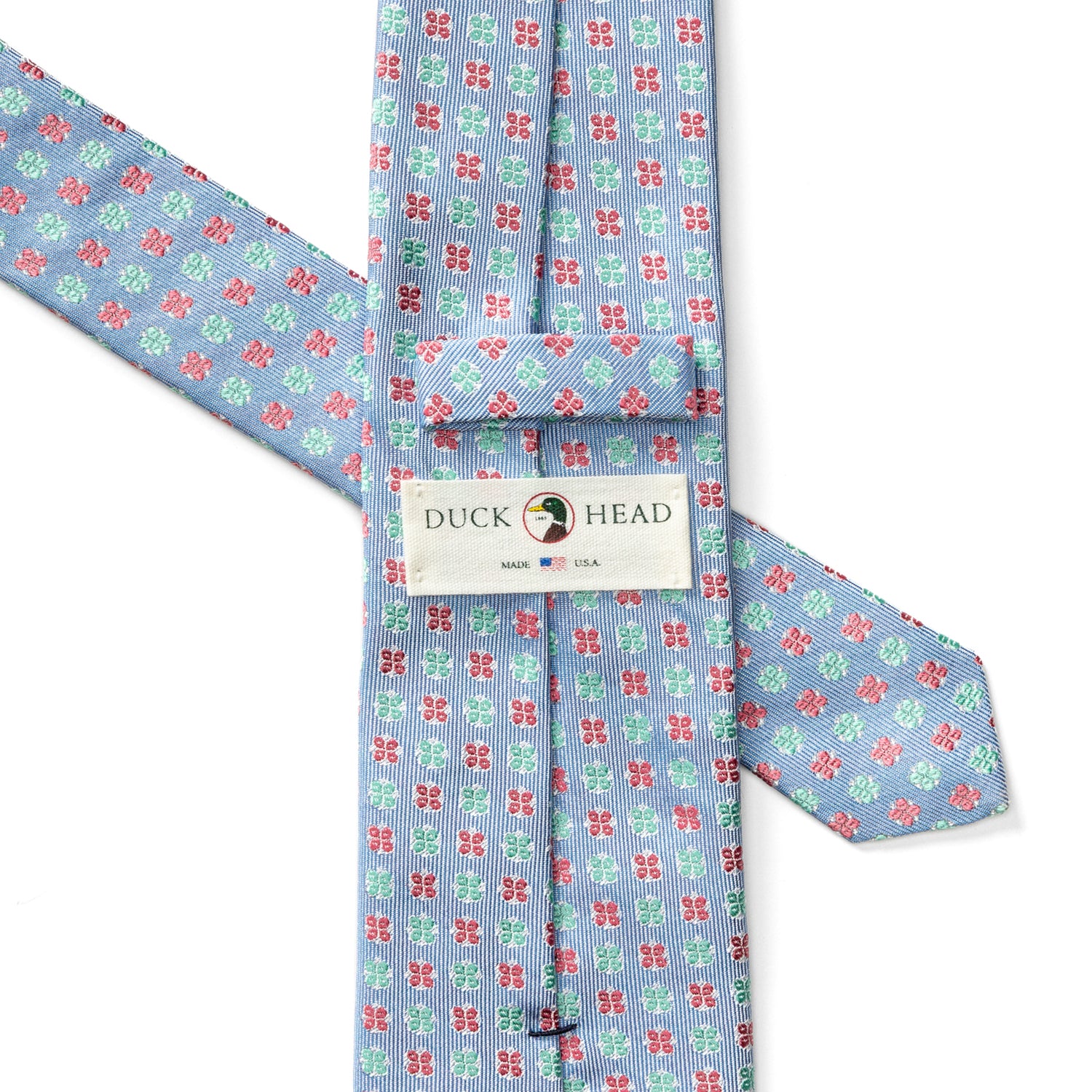 Silk Foulard Tie - Serenity Blue