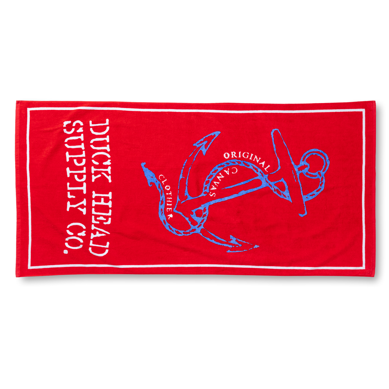 Nautical Beach Towel - Classic Red