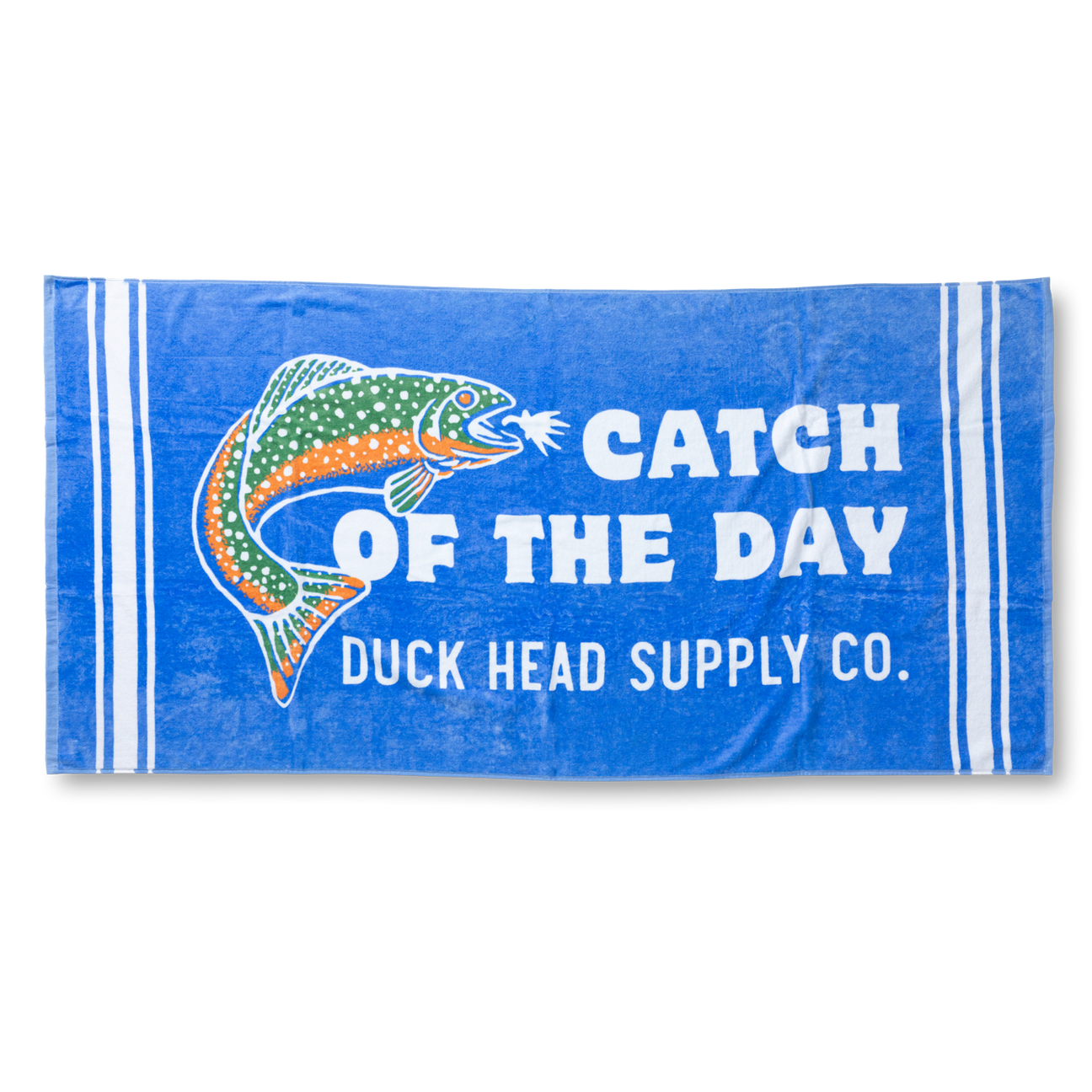 Catch Of The Day Beach Towel - Cornflower Blue