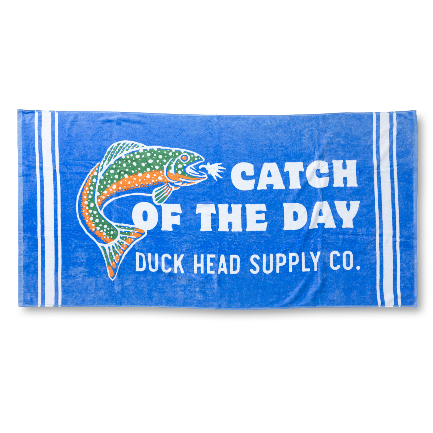 Catch Of The Day Beach Towel - Cornflower Blue