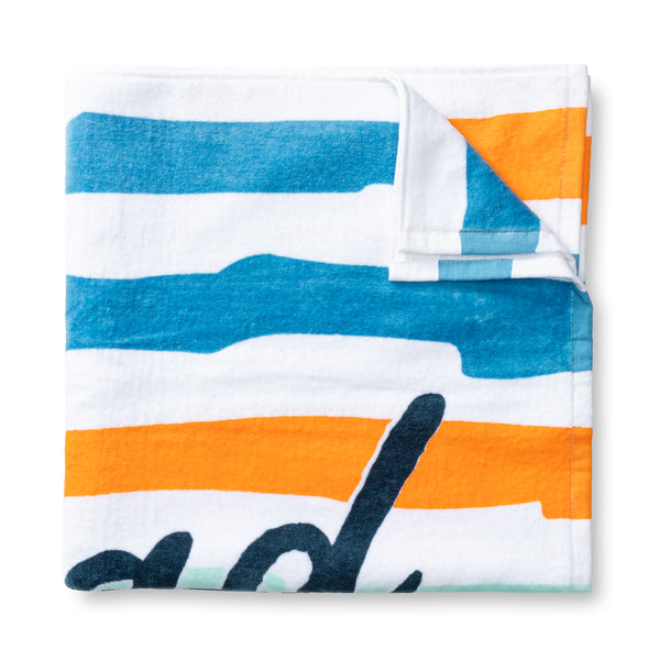 Painterly Stripe Beach Towel - Multi