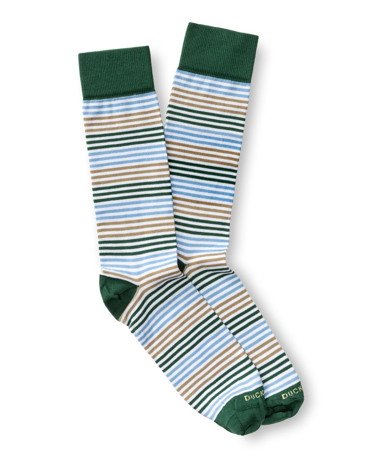 Multi Striped Sock - Hunter Green