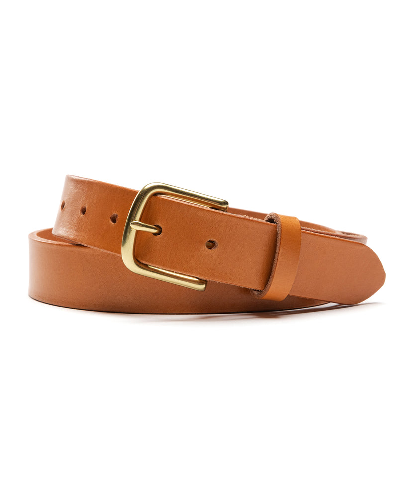 English Leather Belt - Clay