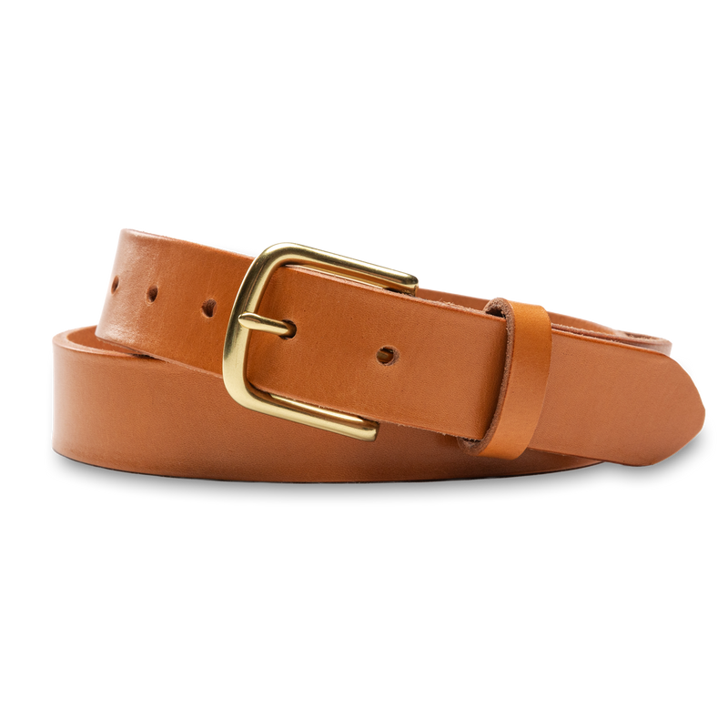 English Leather Belt - Clay