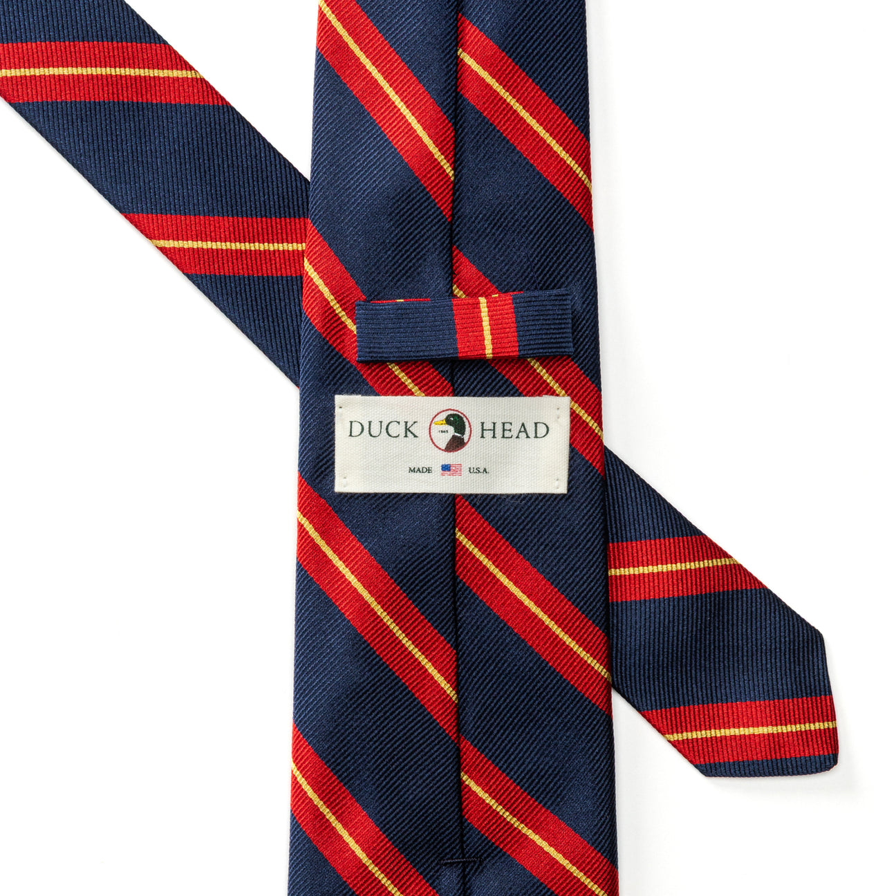 Silk Stripe Tie - Stormy Teal