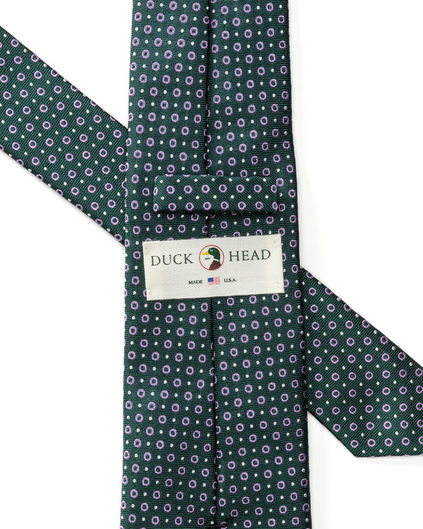 Silk Foulard Tie - Midnight Teal