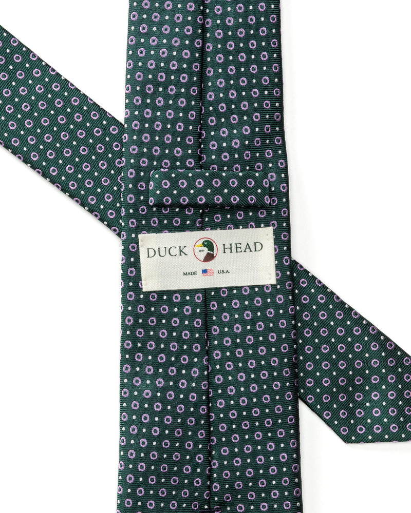 Silk Foulard Tie - Midnight Teal