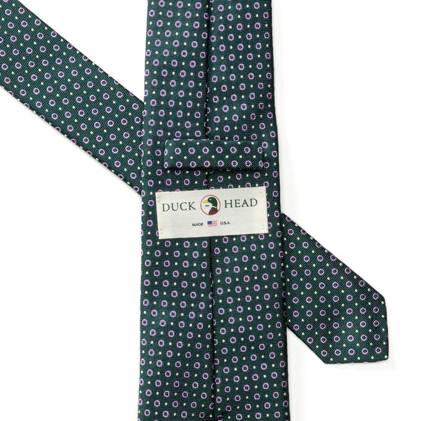 Silk Foulard Tie - Midnight Teal