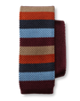 Silk Stripe Knit Tie - Multi