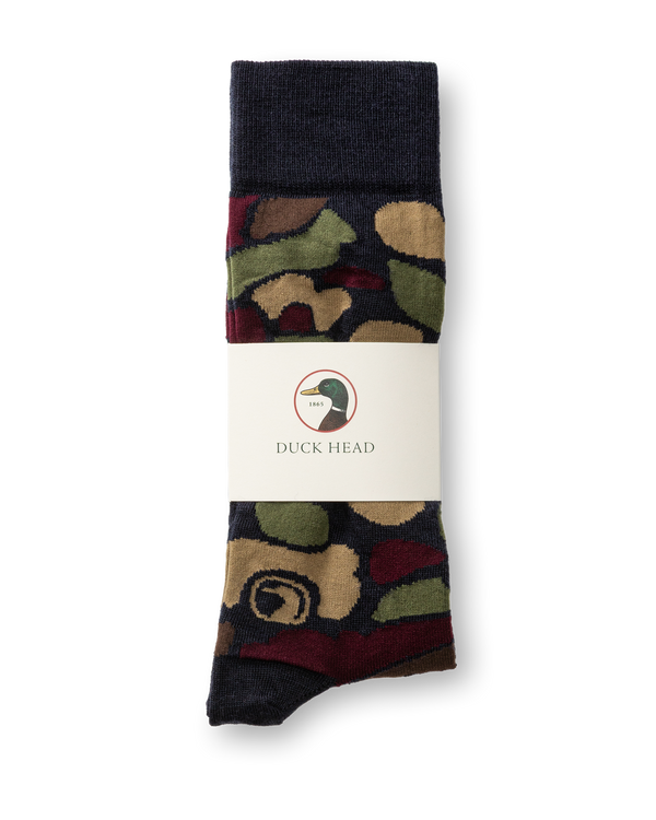 Camo Sock - Deep Navy