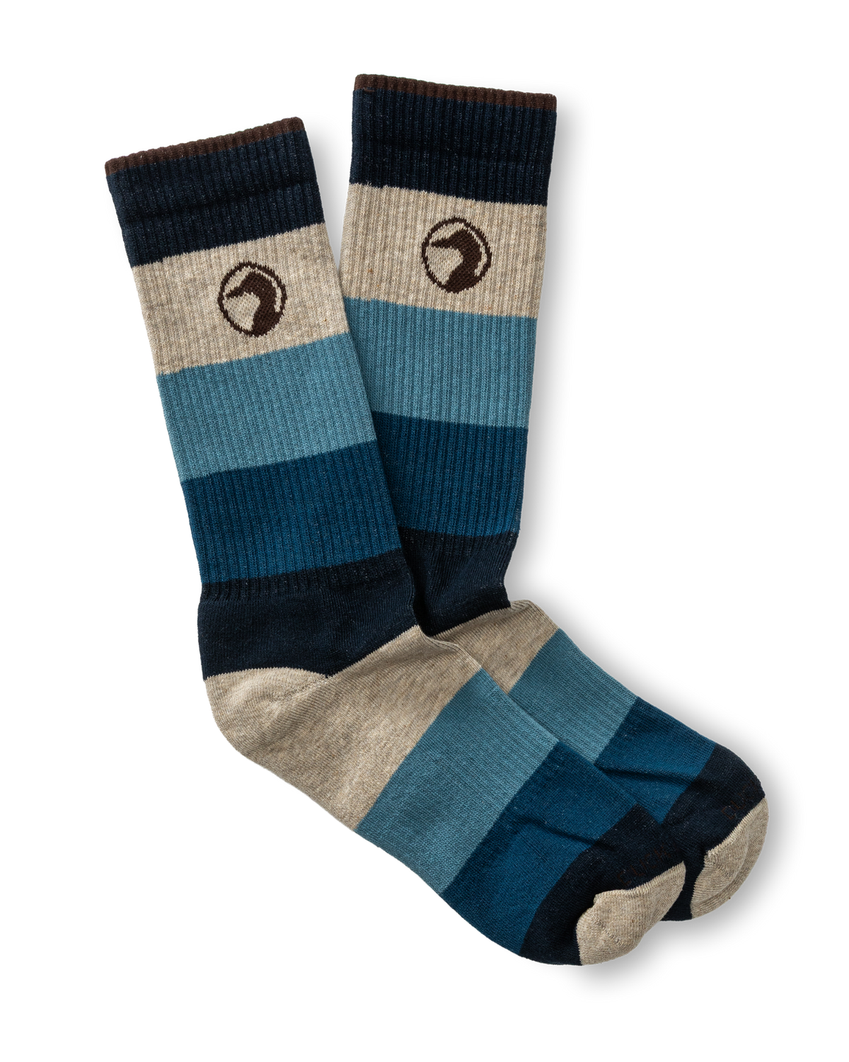 Stripe Cotton Sock - Stone
