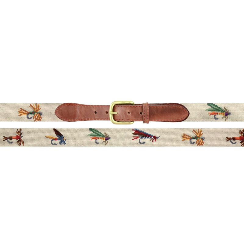 Smathers & Branson Fishing Flies Belt - Light Khaki