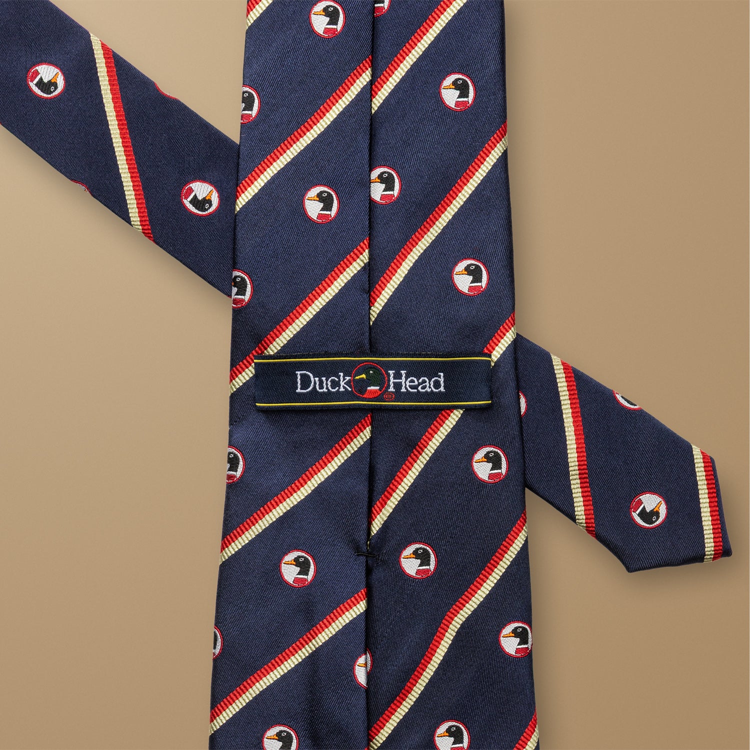Silk Logo Striped Tie
