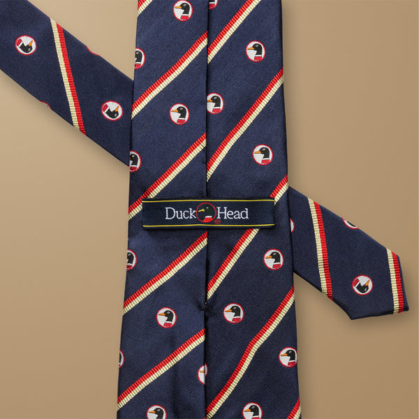 Silk Logo Striped Tie