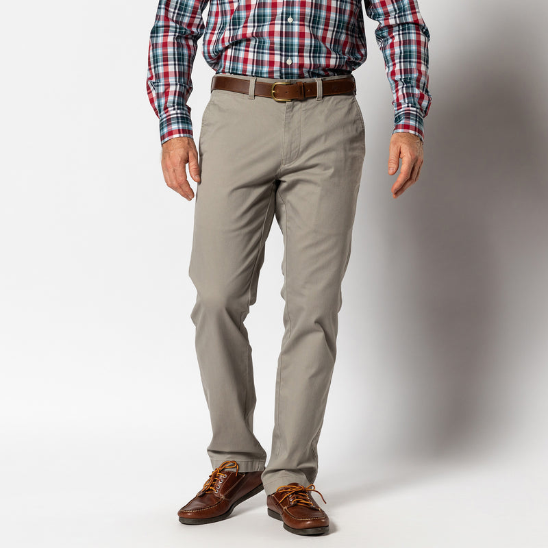 Classic Fit Gold School Chino - Placid Grey
