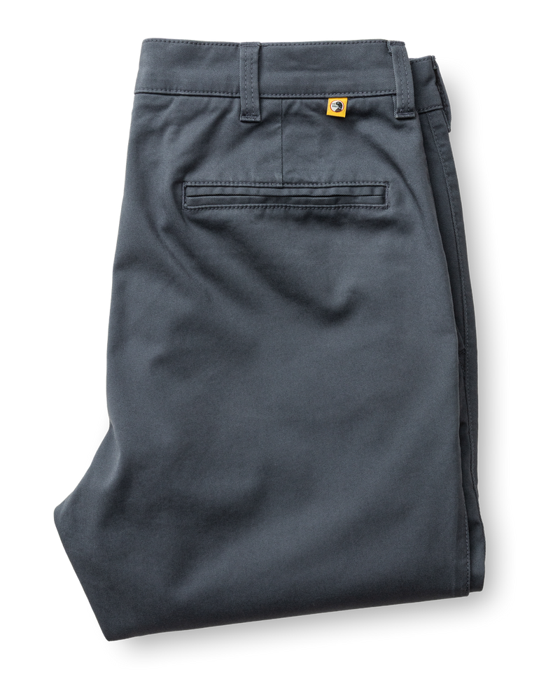 Classic Fit Gold School Chino - Washed Navy