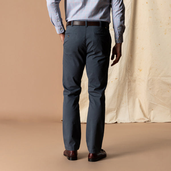 Classic Fit Gold School Chino - Washed Navy