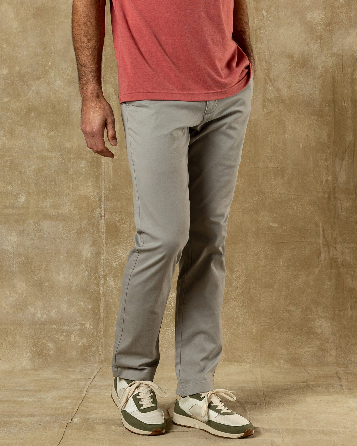 Classic Fit Gold School Chino - Dove Grey