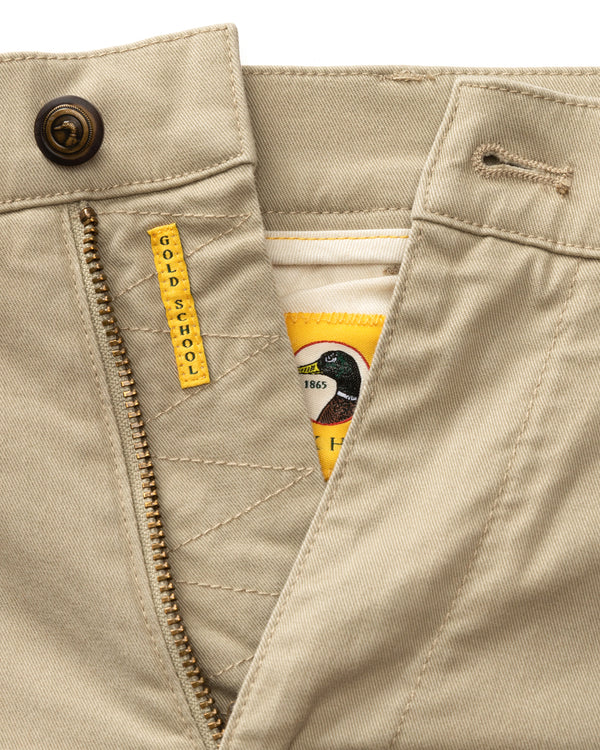 Classic Fit Gold School Chino - Khaki
