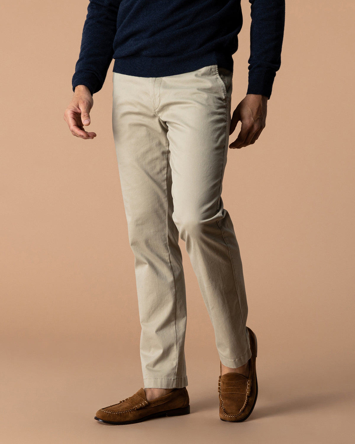 Classic Fit Gold School Chino - Khaki