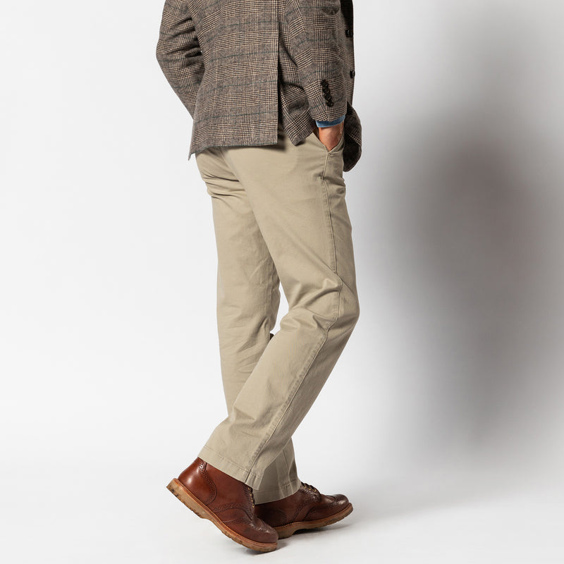 Classic Fit Gold School Chino - Khaki