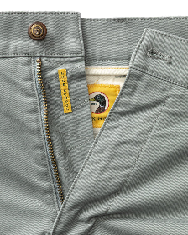 Classic Fit Gold School Chino - Monument Gray