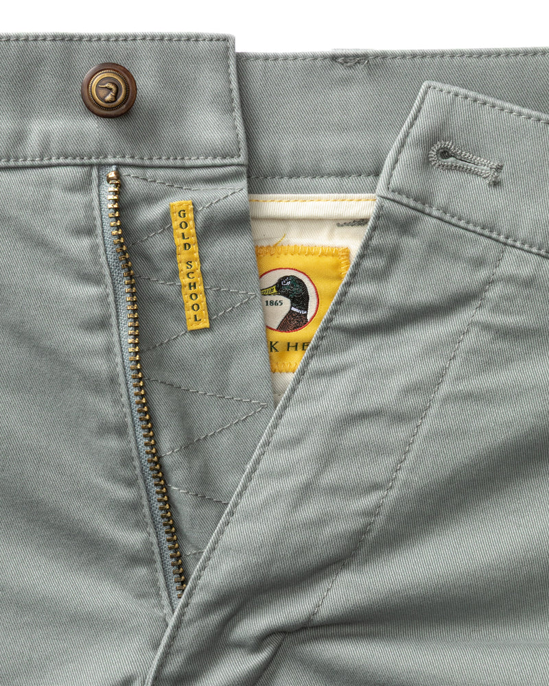 Classic Fit Gold School Chino - Monument Gray