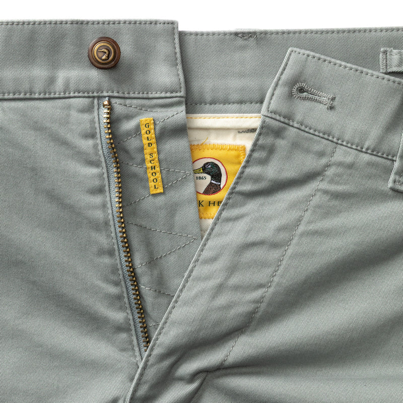 Classic Fit Gold School Chino - Monument Gray