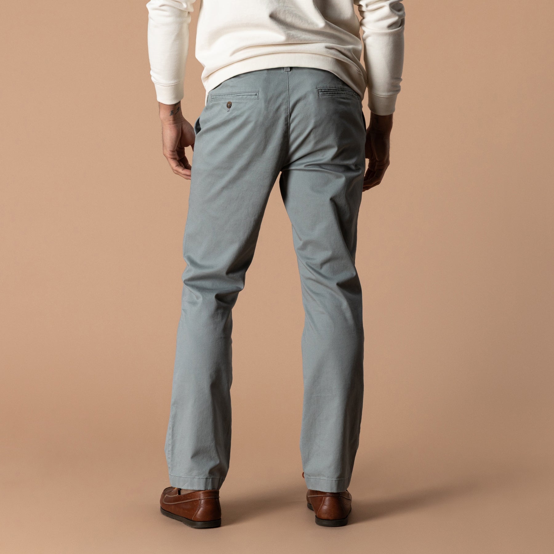 Classic Fit Gold School Chino - Monument Gray