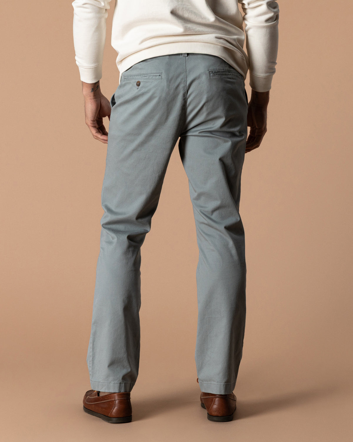Classic Fit Gold School Chino - Monument Gray
