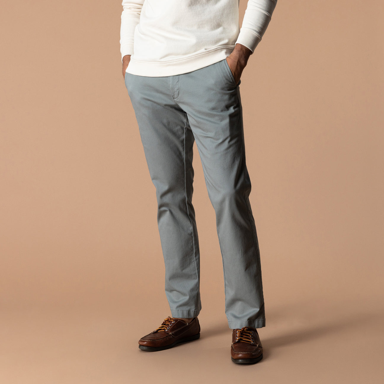 Classic Fit Gold School Chino - Monument Gray