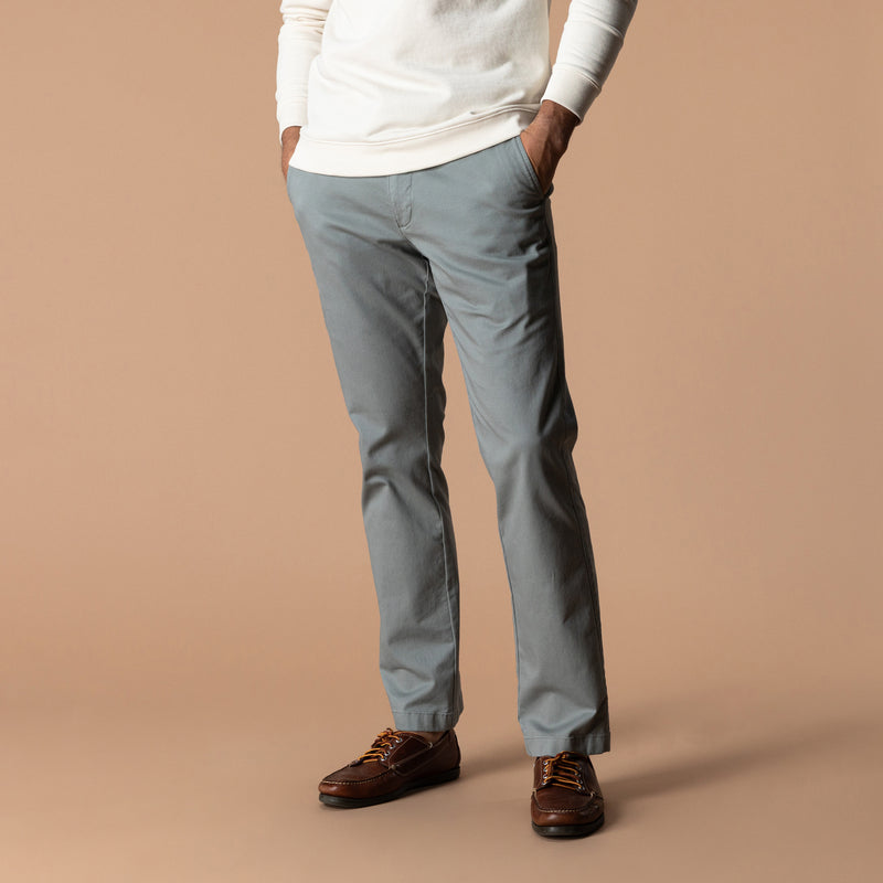 Classic Fit Gold School Chino - Monument Gray
