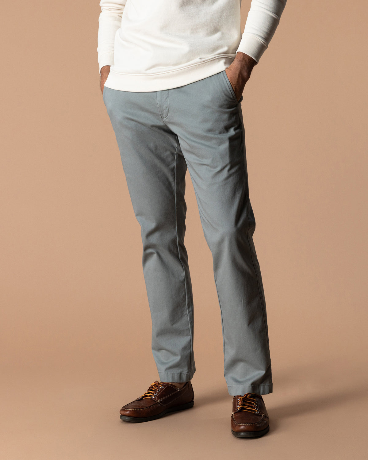 Classic Fit Gold School Chino - Monument Gray