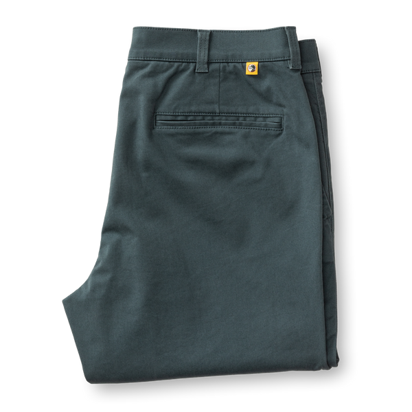 Classic Fit Gold School Chino - Graphite Blue