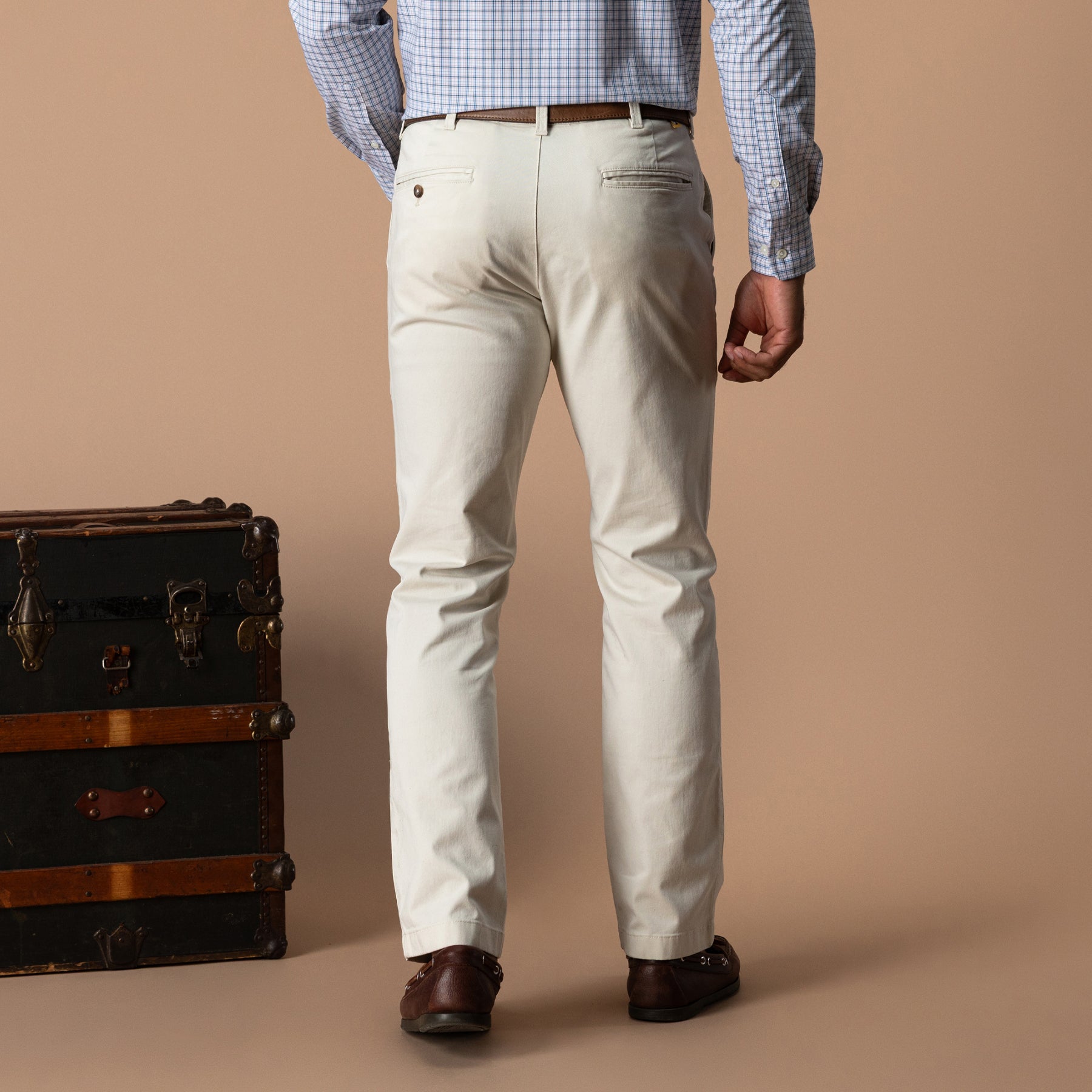 Classic Fit Gold School Chino - Stone