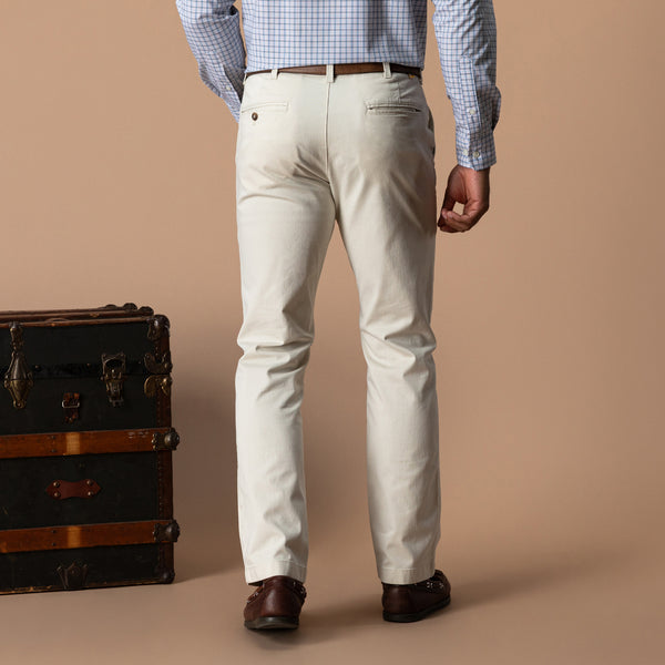 Classic Fit Gold School Chino - Stone