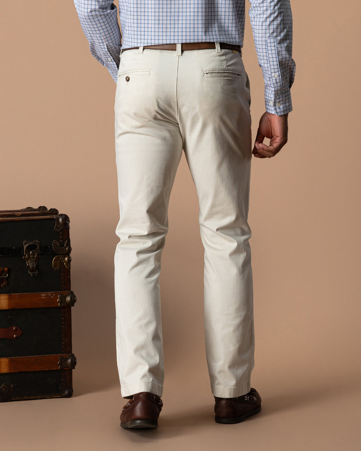 Classic Fit Gold School Chino - Stone