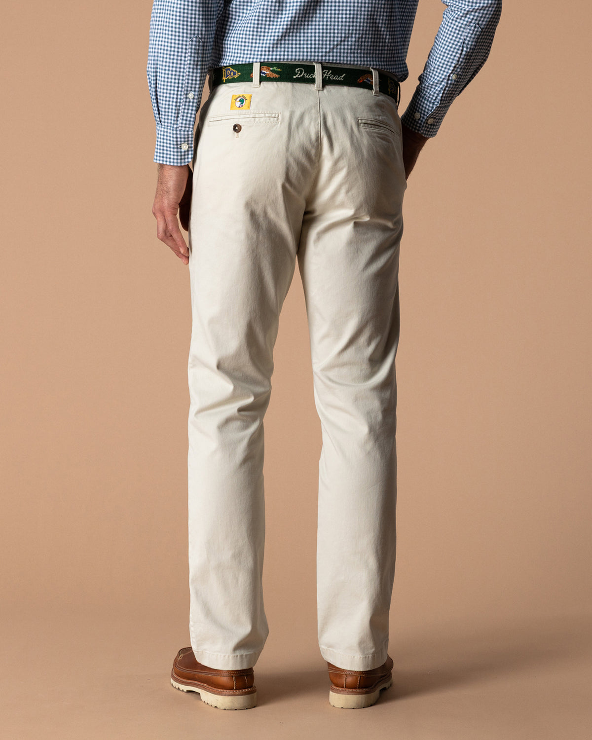 Classic Fit Gold School Chino - Stone Gold Patch