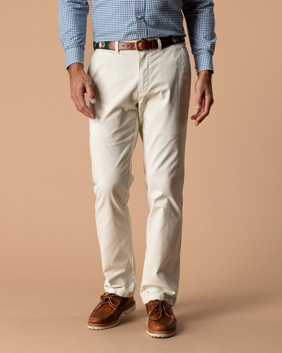 Classic Fit Gold School Chino - Stone Gold Patch