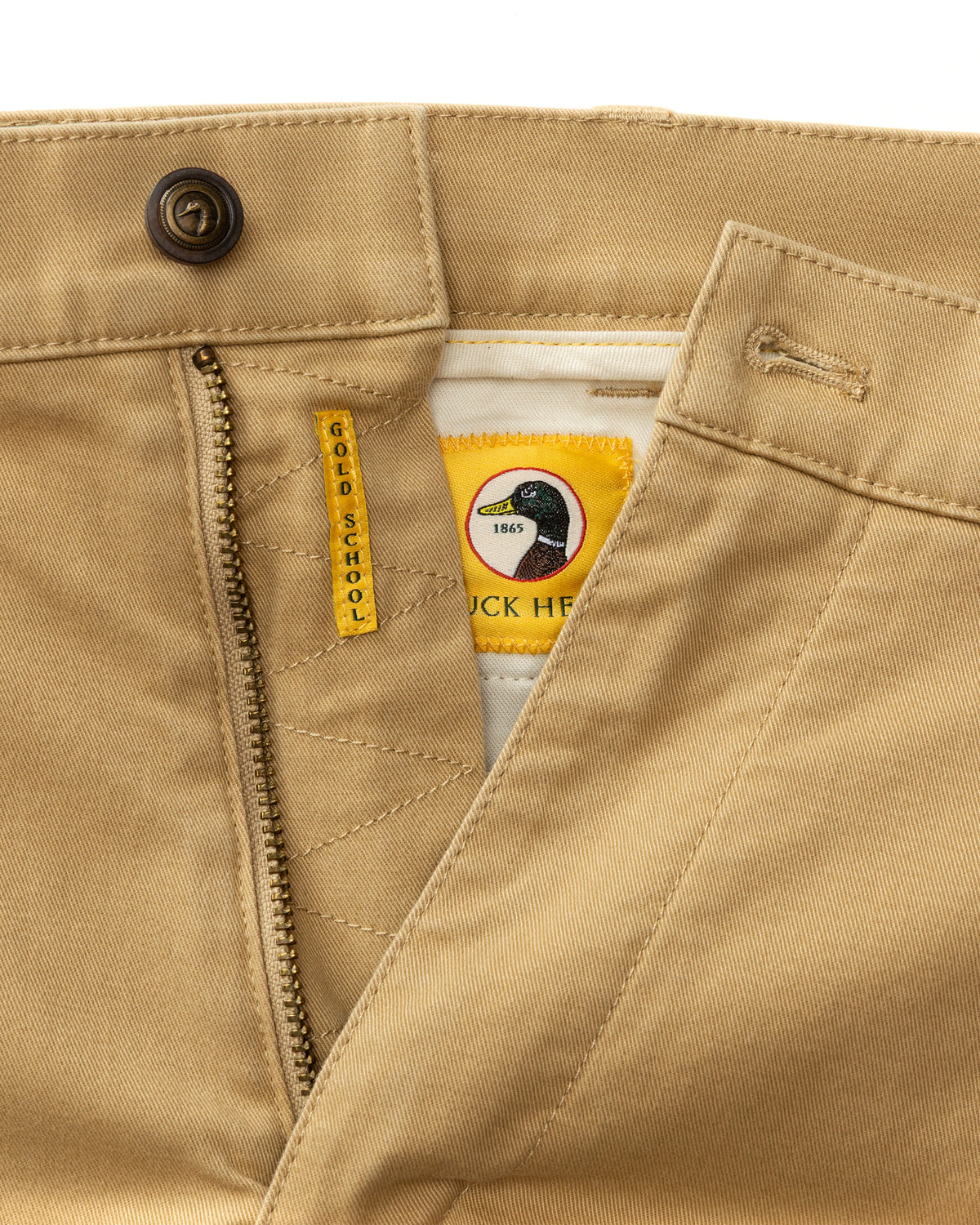 Classic Fit Gold School Chino - Original Khaki