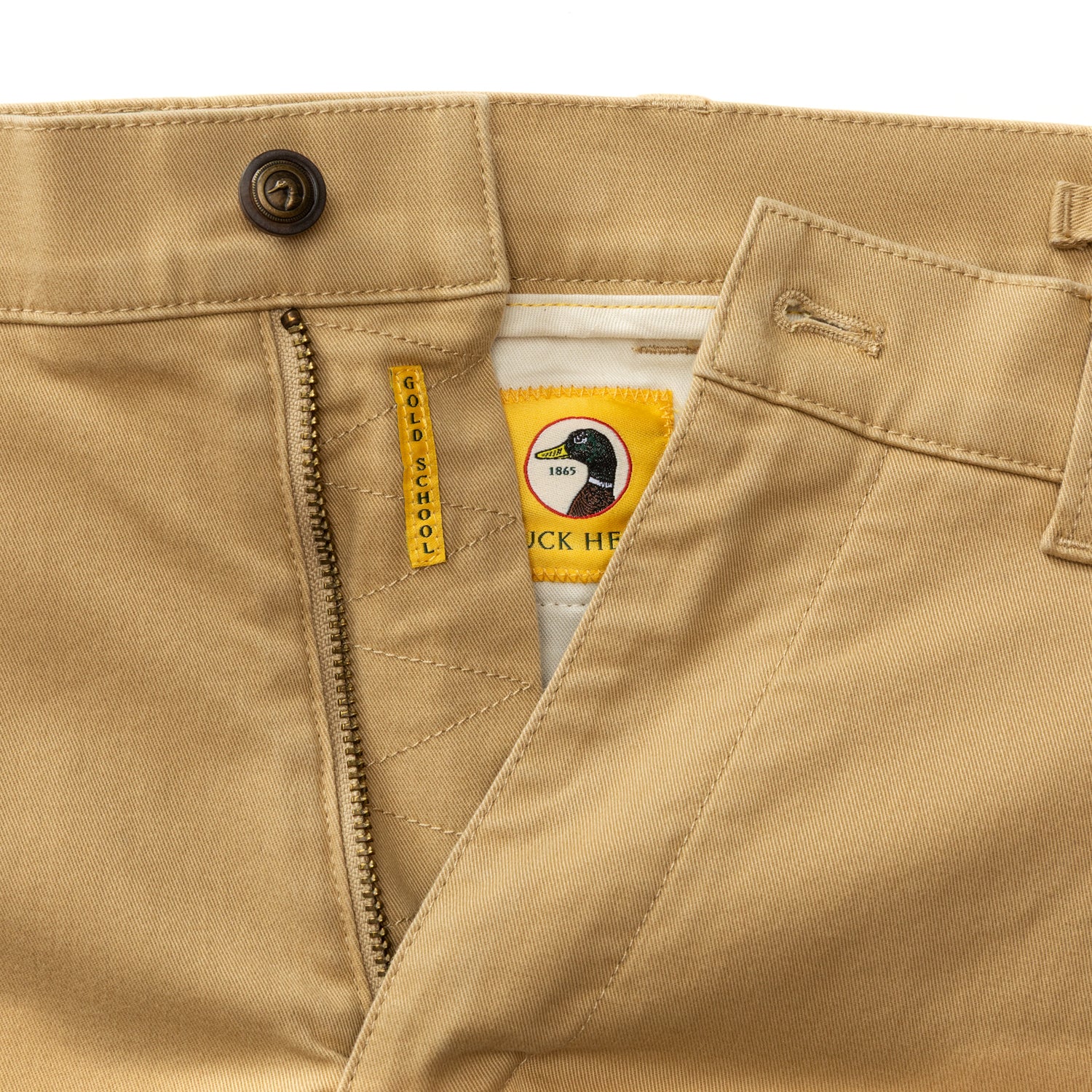Classic Fit Gold School Chino - Original Khaki