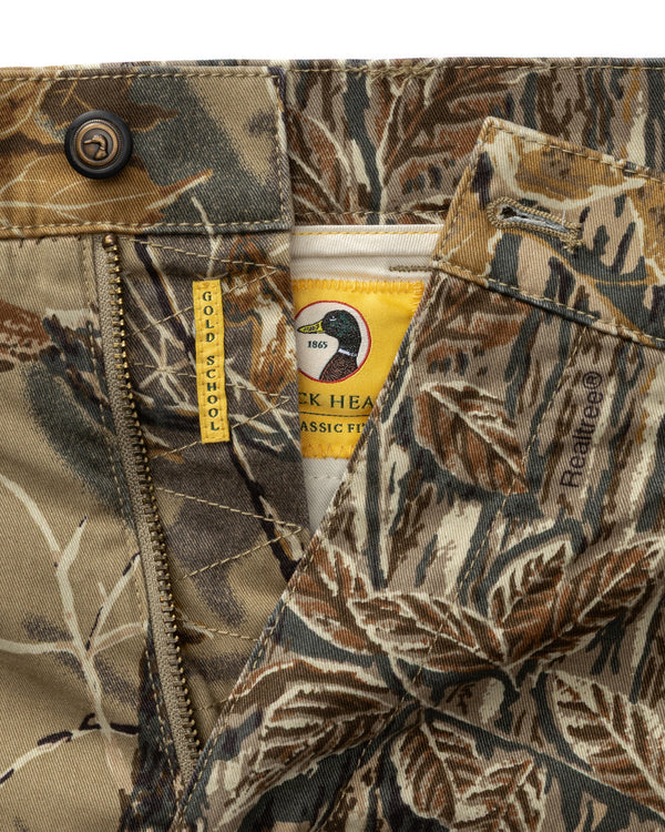Realtree Classic Fit Gold School Chino - Xtra Grey Camo
